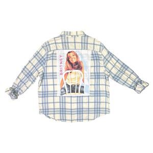 Custom G George Britney Spears Back Flannel Shacket - Size 3XL